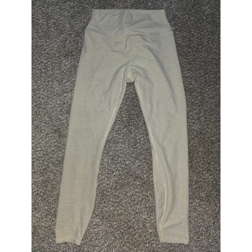Alo Yoga Alosoft High Waist Leggings Oatmeal Heather Beige Womens Size M
